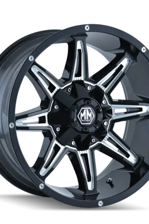 Mayhem Rampage 8090 Gloss Black Milled 17x9 6x135/6x139.7 18mm 106mm Save Now