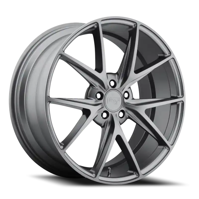 Top Pick Niche Misano M116 19x8.5 +33 5x114.3mm 72.6mm Matte Gunmetal