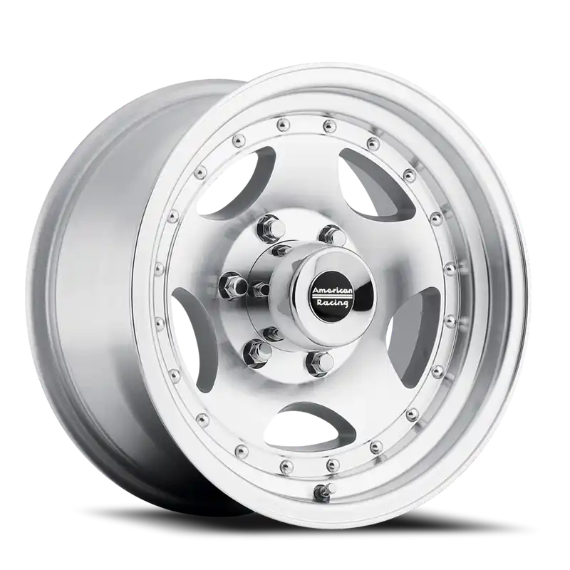 American Racing AR23 SL 15x8 -19 6x139.7mm 108mm Machined Silver Clear Coat Free Returns