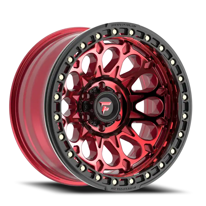 Fittipaldi Offroad Beadlock Series FB153R 20x10 -38 6x135mm 87.1mm Red Machined Forged Ring Top Pick
