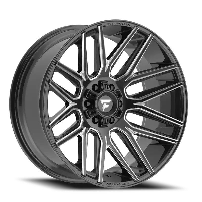 Fittipaldi Offroad Alpha Series FA14 BM 22x10 -19 8x170mm 125.2mm Gloss Black Milled Free Delivery