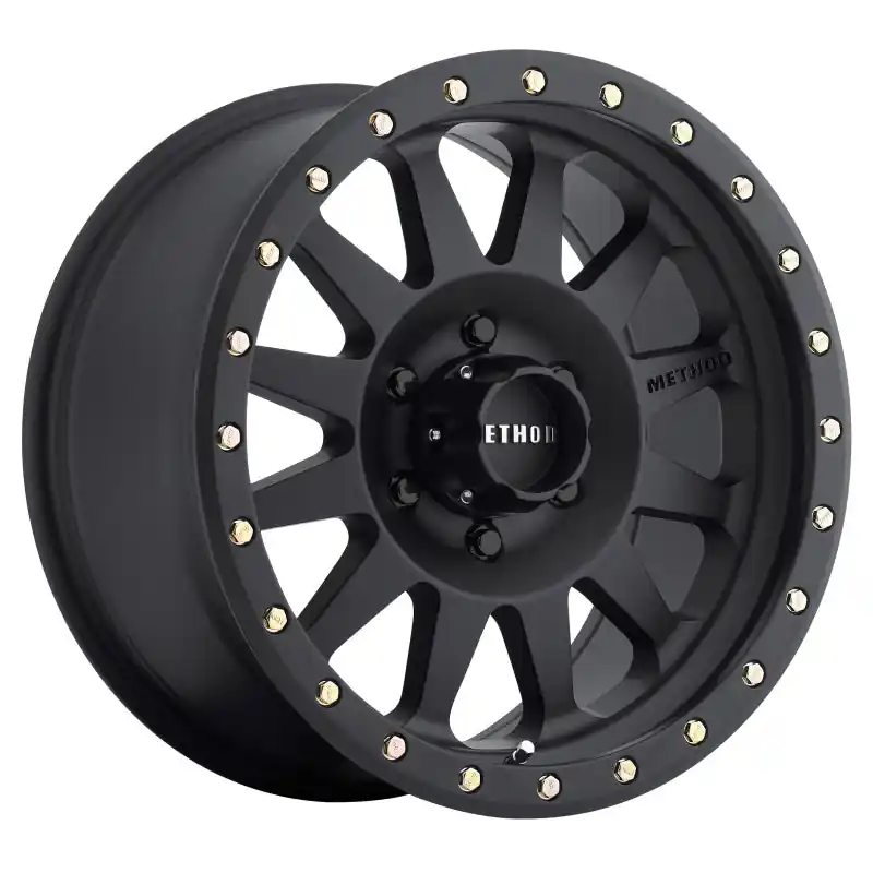 Method MR304 Double Standard 17x8.5 0mm Offset 6x5.5 108mm CB Matte Black Wheel Fan Favorite