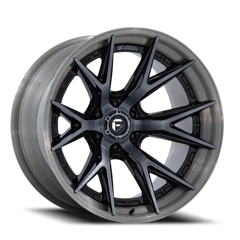 Cheap Fuel Catalyst FC402BT 24x12 -44 6x135mm 87.1mm Gloss Black Brushed Dark Tint