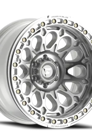 Fittipaldi Offroad Beadlock Series FB153M 17x9 -15 6x135mm 87.1mm Machined Silver Machined Forged Ring Hassle-Free Returns