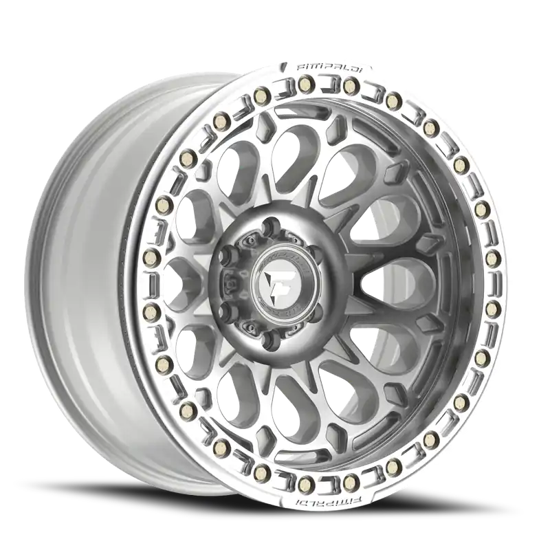 Fittipaldi Offroad Beadlock Series FB153M 17x9 -15 6x135mm 87.1mm Machined Silver Machined Forged Ring Hassle-Free Returns