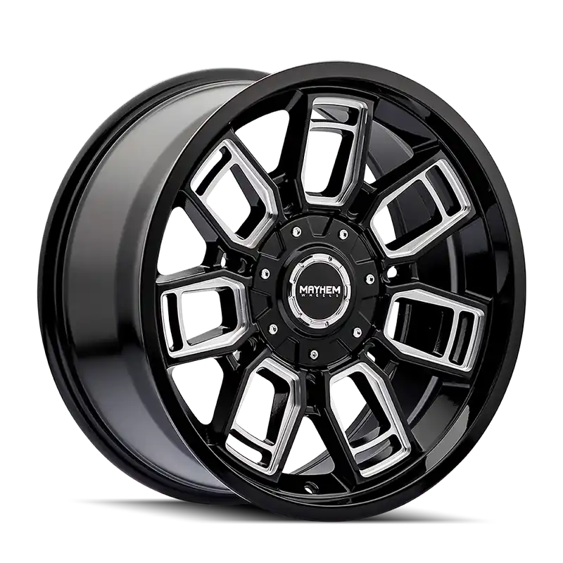 Mayhem Ordinance 8118 Gloss Black Milled 20x9 5x127/5x139.7 0mm 87.1mm Original