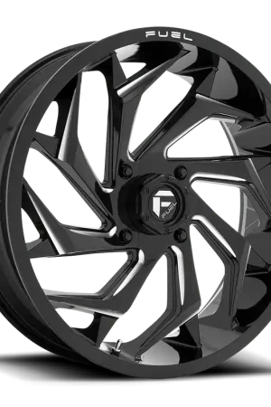 Editor’s Pick Fuel Reaction UTV D753 22x7 +0 4x156mm 132mm Gloss Black Milled