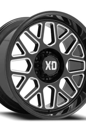 Wholesale XD Series Grenade 2 XD849 GB-M 20x12 -44 5x127mm 71.5mm Gloss Black Milled
