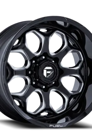 In Demand Fuel Scepter FC862 BE 20x9 +1 5x127mm 71.5mm Gloss Black Milled