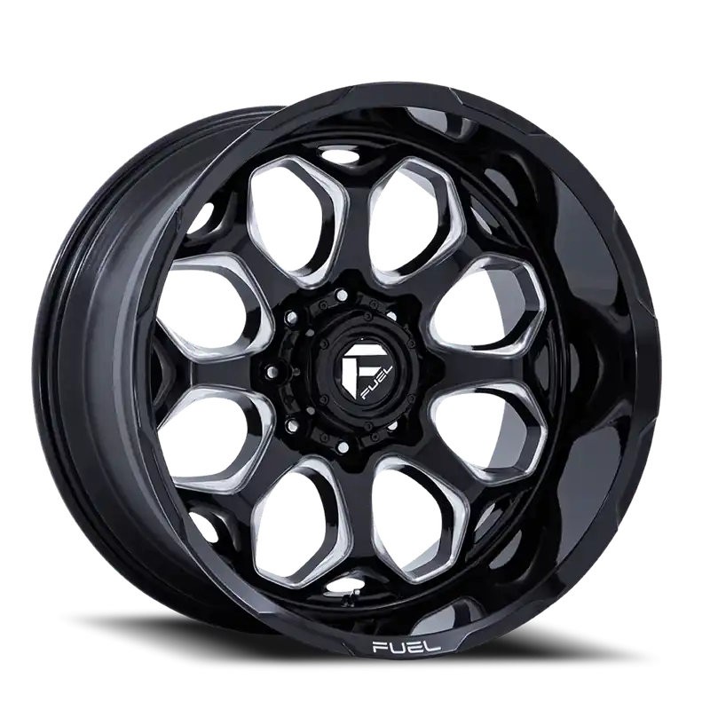 In Demand Fuel Scepter FC862 BE 20x9 +1 5x127mm 71.5mm Gloss Black Milled