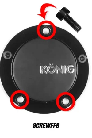 Konig Cap Screw (Black) For CAPFFB - Flow Formed (Single) Holiday Sale