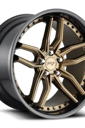 One Day Deal Niche Methos M195 19x9.5 +35 5x120mm 72.5mm Matte Bronze Black Bead Ring