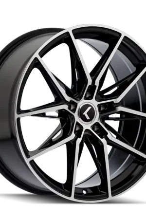 Best Choice Kraze Evolve KR196 Gloss Black/Machined Face 18x8.5 5x112 40mm 66.56mm