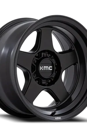 KMC Lobo KM728 MB 17x8.5 +18 6x114.3mm 66.06mm Matte Black Free Returns