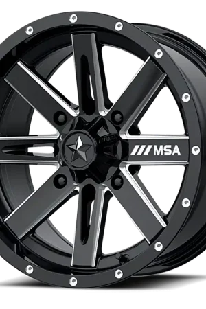 Don’t Miss Out MSA Boxer M41 14x7 +10 4x137mm 112mm Gloss Black Milled