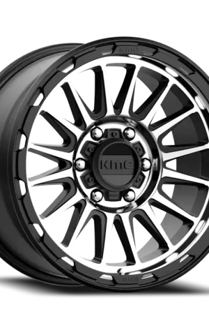 KMC Impact KM542 SMB 17x8.5 +0 6x139.7mm 106.25mm Satin Black Machined Holiday Sale