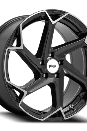 Niche Flash M255 20x9 +27 5x112mm 66.5mm Gloss Black Brushed Today Only