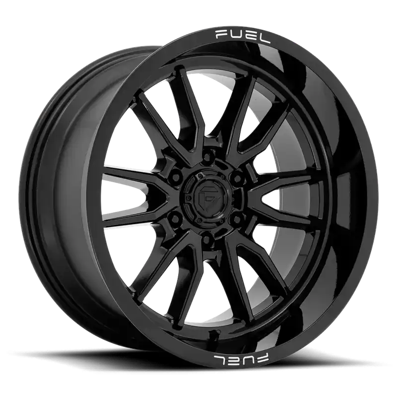 Fuel Clash 6 D760 20x9 +1 8x180mm 124.2mm Gloss Black While Supplies Last
