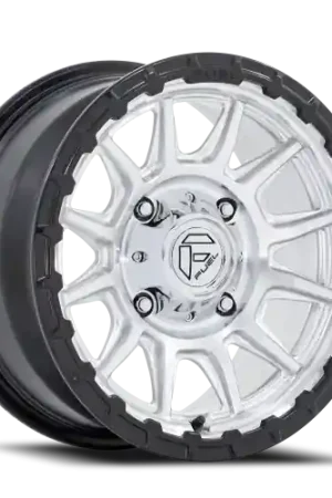 Best Seller Fuel Piston UTV FV866SB 15x7 +10 5x114.3mm 72.56mm Machined Hyper Silver Machined Face-Matte Black Lip