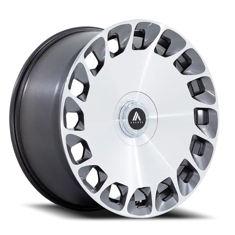 Save Now Asanti Black Label Aristocrat ABL-45 GP 22x9 +27 5x112/5x120mm 74.1mm Gloss Platinum Bright Machined Face