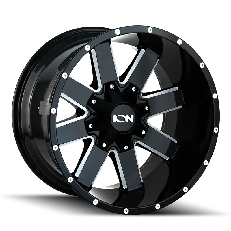 Fresh Stock Ion 141 Gloss Black Milled 20x10 8x165.1 x19mm 130.8mm