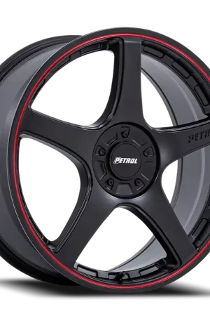 Petrol P2E MBRL 19x8 +40 5x108/5x114.3mm 72.56mm Matte Black Red Lip Buy Online