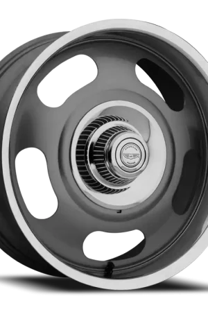 American Racing VN506 GY 17x8 +0 5x120.65/5x127mm 78.1mm Mag Gray Polished Lip In Demand