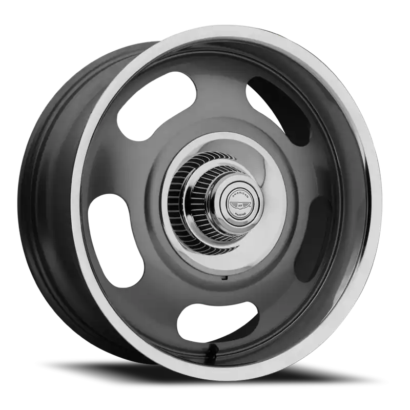 American Racing VN506 GY 17x8 +0 5x120.65/5x127mm 78.1mm Mag Gray Polished Lip In Demand