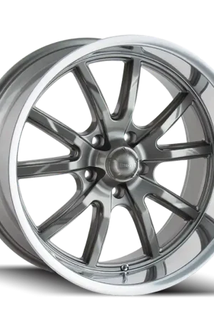 Ridler 650 Gloss Grey Polished 17x8 5x120.65 0mm 83.82mm Fan Favorite
